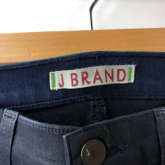 J Brand 26 NWT Womens Dark Shiny Low-Rise Super Skinny Jeggings - Picture 3 of 6